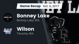 Recap: Bonney Lake  vs. Wilson  2017