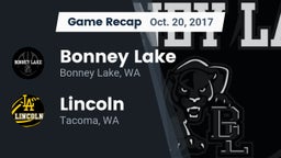 Recap: Bonney Lake  vs. Lincoln  2017