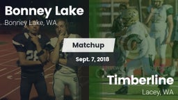 Matchup: Bonney Lake High vs. Timberline  2018