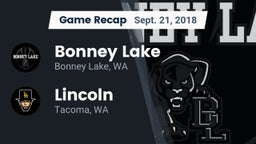 Recap: Bonney Lake  vs. Lincoln  2018