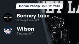 Recap: Bonney Lake  vs. Wilson  2018