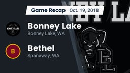 Recap: Bonney Lake  vs. Bethel  2018