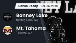 Recap: Bonney Lake  vs. Mt. Tahoma  2018