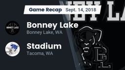Recap: Bonney Lake  vs. Stadium  2018