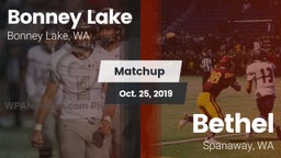 Matchup: Bonney Lake High vs. Bethel  2019