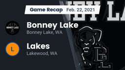 Recap: Bonney Lake  vs. Lakes  2021