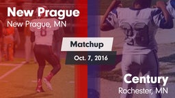 Matchup: New Prague High vs. Century  2016