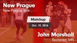 Matchup: New Prague High vs. John Marshall  2016