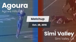 Matchup: Agoura  vs. Simi Valley  2016