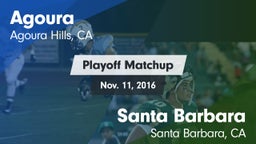 Matchup: Agoura  vs. Santa Barbara  2016