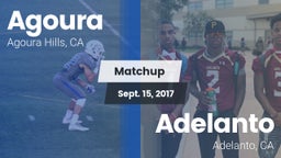 Matchup: Agoura  vs. Adelanto  2017