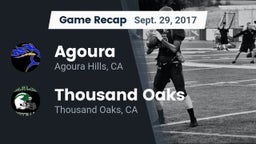 Recap: Agoura  vs. Thousand Oaks  2017