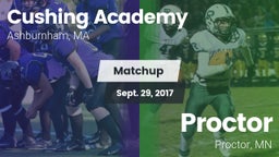 Matchup: Cushing Academy vs. Proctor  2017