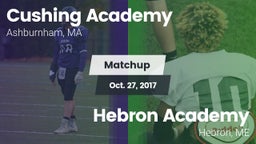 Matchup: Cushing Academy vs. Hebron Academy  2017