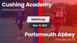 Matchup: Cushing Academy vs. Portsmouth Abbey  2017