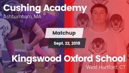 Matchup: Cushing Academy vs. Kingswood Oxford School 2018