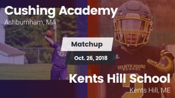 Matchup: Cushing Academy vs. Kents Hill School 2018