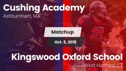 Matchup: Cushing Academy vs. Kingswood Oxford School 2019