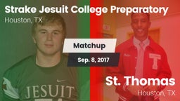 Matchup: Strake Jesuit High vs. St. Thomas  2017