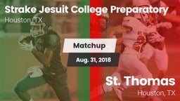 Matchup: Strake Jesuit High vs. St. Thomas  2018