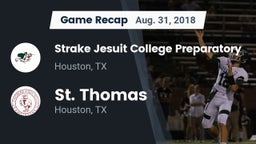 Recap: Strake Jesuit College Preparatory vs. St. Thomas  2018