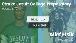 Matchup: Strake Jesuit High vs. Alief Elsik  2018