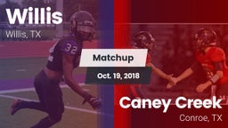 Matchup: Willis  vs. Caney Creek  2018