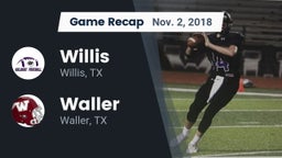Recap: Willis  vs. Waller  2018