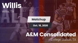 Matchup: Willis  vs. A&M Consolidated  2020