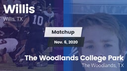Matchup: Willis  vs. The Woodlands College Park  2020