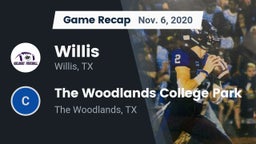 Recap: Willis  vs. The Woodlands College Park  2020