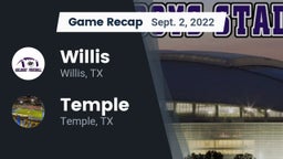 Recap: Willis  vs. Temple  2022