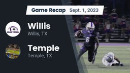 Recap: Willis  vs. Temple  2023