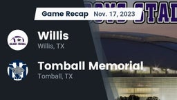 Recap: Willis  vs. Tomball Memorial  2023