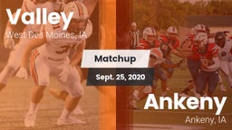 Matchup: Valley  vs. Ankeny  2020