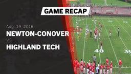 Recap: Newton-Conover  vs. Highland Tech  2016