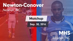 Matchup: Newton-Conover High vs. MHS 2016