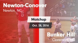 Matchup: Newton-Conover High vs. Bunker Hill  2016