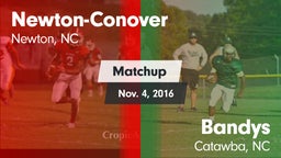 Matchup: Newton-Conover High vs. Bandys  2016