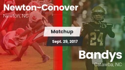 Matchup: Newton-Conover High vs. Bandys  2017