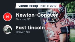 Recap: Newton-Conover  vs. East Lincoln  2019