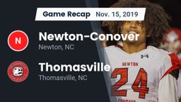 Recap: Newton-Conover  vs. Thomasville  2019