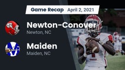 Recap: Newton-Conover  vs. Maiden  2021