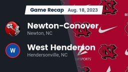 Recap: Newton-Conover  vs. West Henderson  2023