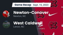 Recap: Newton-Conover  vs. West Caldwell  2023