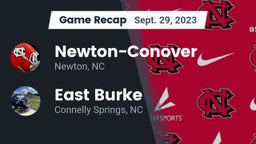 Recap: Newton-Conover  vs. East Burke  2023