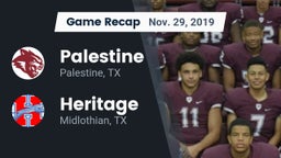 Recap: Palestine  vs. Heritage  2019