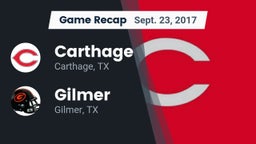 Recap: Carthage  vs. Gilmer  2017