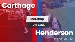 Matchup: Carthage  vs. Henderson  2017