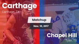 Matchup: Carthage  vs. Chapel Hill  2017
